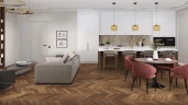 Кварц-виниловая плитка Damy Floor Chevron клеевая Шайо на otdelka1.ru