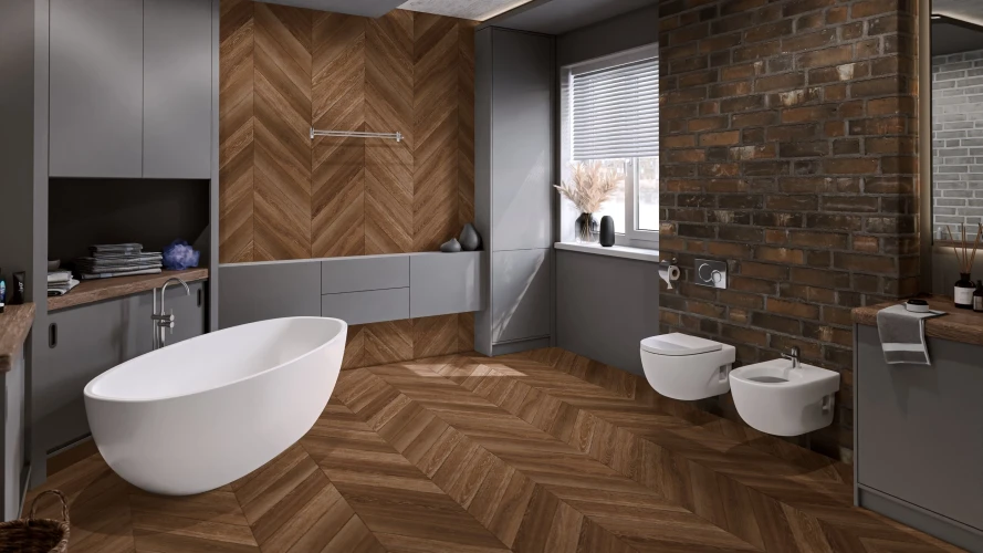 Кварц-виниловая плитка Damy Floor Chevron клеевая Шайо на otdelka1.ru