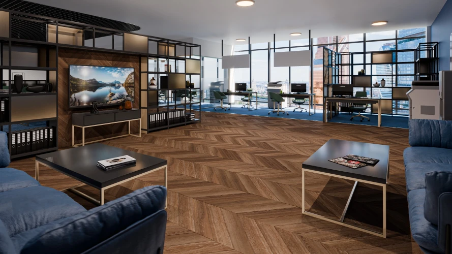 Кварц-виниловая плитка Damy Floor Chevron клеевая Шайо на otdelka1.ru