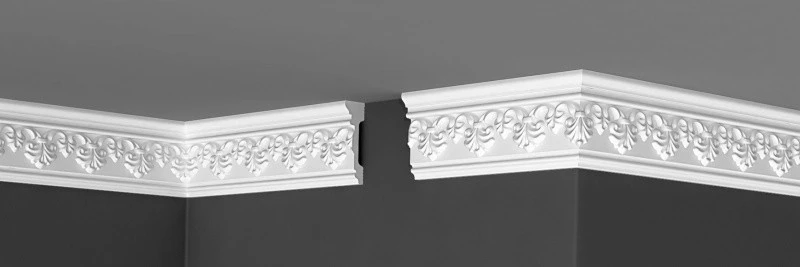 Плинтус потолочный Де-Багет Декор ДП 11-80 на otdelka1.ru