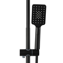 Душевая система Royce Корона RCS-112201BL, с гиг. душем, черн. мат.