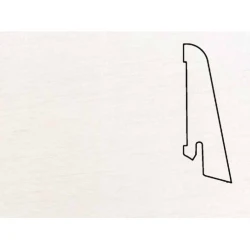 Плинтус шпонированный Педрос / Pedross Белый гладкий 58 х 20 мм