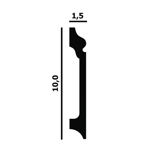 Гибкий плинтус Перфект P56F Flex на Otdelka1.ru