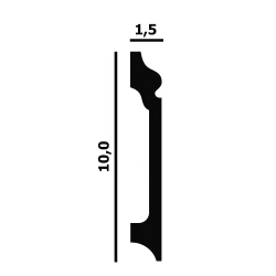 Гибкий плинтус Перфект P56F Flex
