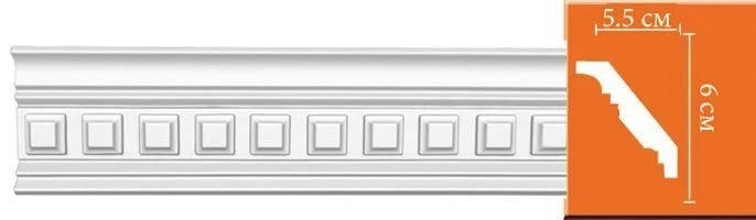 Потолочный плинтус с орнаментом Decomaster 95126