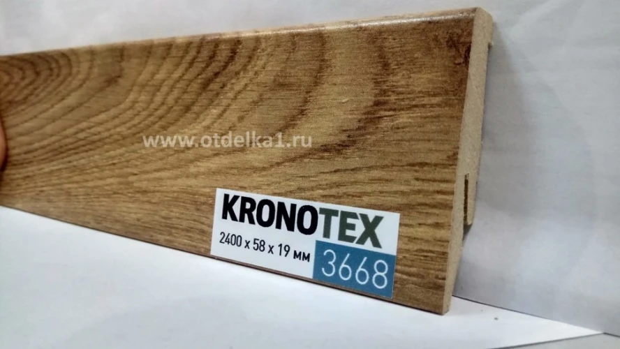 Плинтус МДФ Кронотекс / Kronotex 3668 Дуб неброский на otdelka1.ru