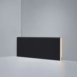 Плинтус МДФ Деартио / Deartio U101-80 Черный прямой