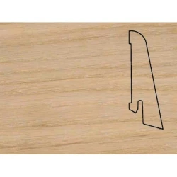 Плинтус шпонированный Педрос / Pedross Дуб без покрытия 58 х 20 мм