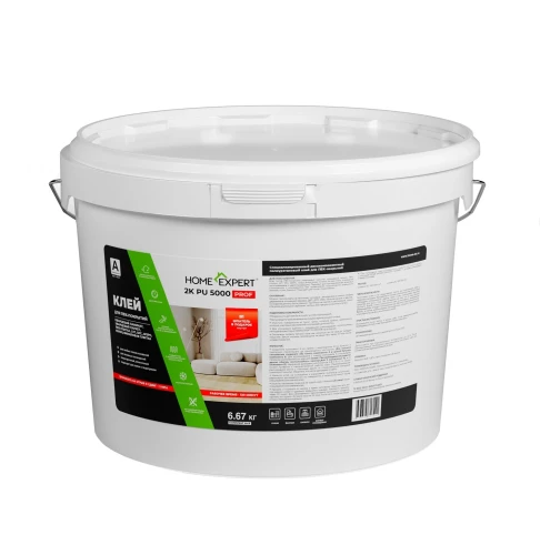 Клей для ПВХ плитки Home Expert 2K PU 5000 Prof 6.67 кг на Otdelka1.ru