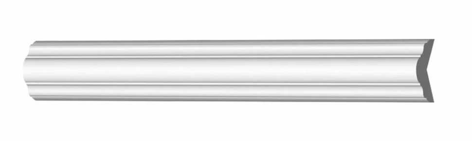 Угловой плинтус Decomaster D003-115 белый на Otdelka1.ru