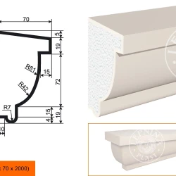 Фасадный подоконник LepninaPlast ПВ-115/1