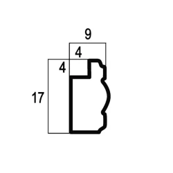 Багет Cosca 17 Белый мат D17(2)/W27