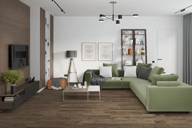 Кварц-виниловая плитка Damy Floor Family клеевая Орех Американский на otdelka1.ru