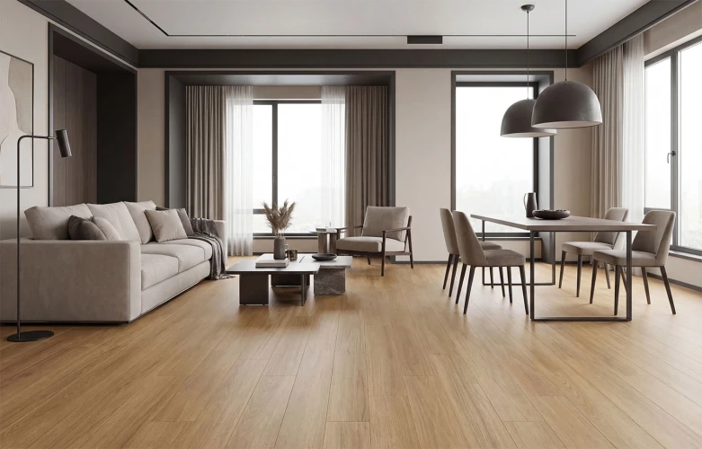 Кварц-виниловый ламинат MSPC Stone Floor 9332-155 MР Дуб Файрстоун на Otdelka1.ru