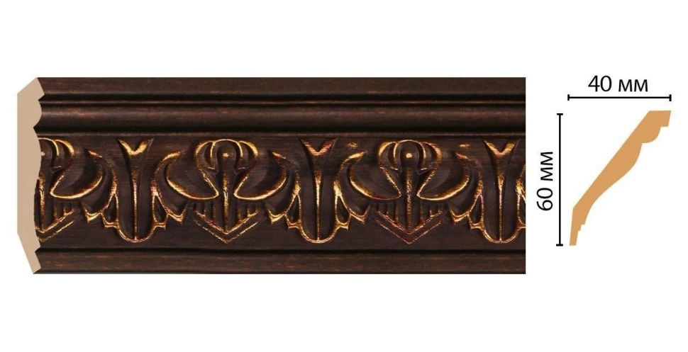 Карниз потолочный Decomaster 155B-966 2М на otdelka1.ru