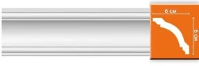 Потолочный плинтус Decomaster 96110F гибкий на Otdelka1.ru