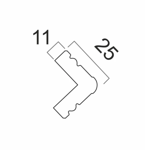 Угол Cosca 25 Белый мат C25(1)/W27 на otdelka1.ru