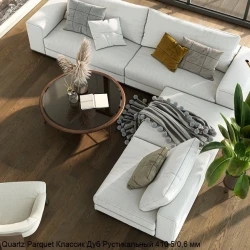 Кварцевый паркет Quartz Parquet Классик 7/1.2 мм 410 Дуб Рустикальный