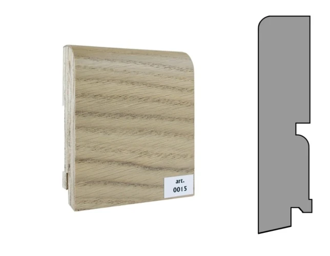 Плинтус шпонированный Finitura Dekor 120x30 прямой №015