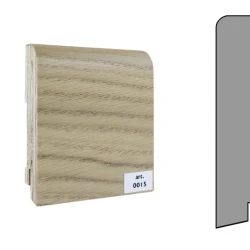 Плинтус шпонированный Finitura Dekor 120x30 прямой №015