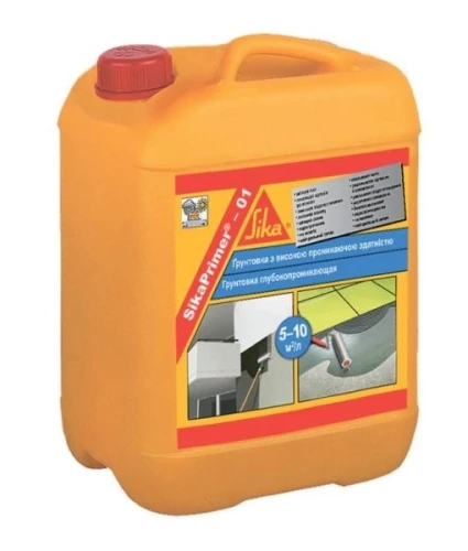 Акриловый грунт Sika Primer Pro 5л на otdelka1.ru