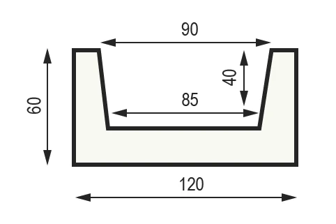 Балка Уникс М12 полиуретановая на otdelka1.ru