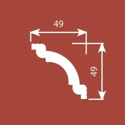 Карниз Cosca KX008 49х49 экополимер