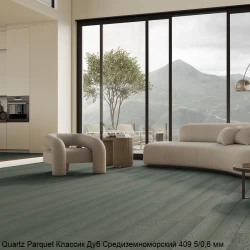 Кварцевый паркет Quartz Parquet Классик 7/1.2 мм 409 Дуб Средиземноморский