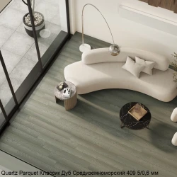 Кварцевый паркет Quartz Parquet Классик 7/1.2 мм 409 Дуб Средиземноморский