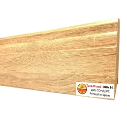 Плинтус МДФ Теквуд / Teckwood 100 мм Дуб Сондерс
