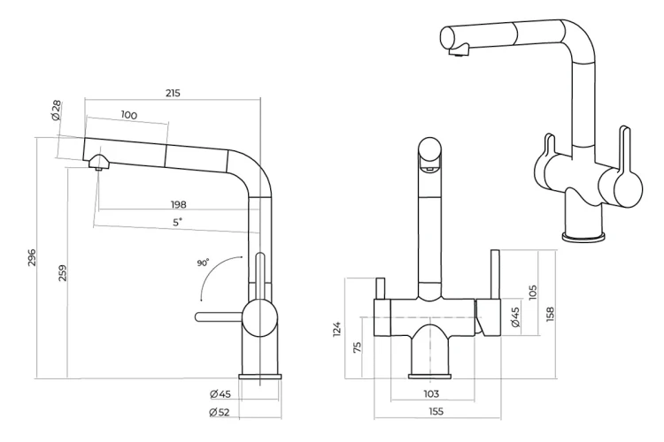 Смеситель OULIN OL-8026 на Otdelka1.ru