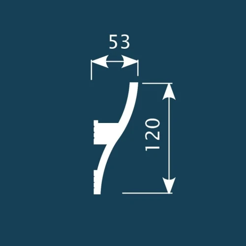 Карниз Cosca KX002 120х53 экополимер на otdelka1.ru