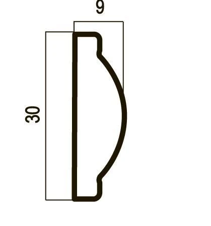 Молдинг Cosca 30 Платина D30(2)/937 на otdelka1.ru