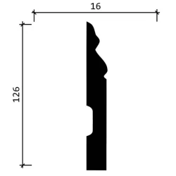 Плинтус полимерный Decor Dizayn DD50