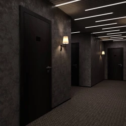 Теневой плинтус универсальный Laconistiq Novel Mini Черный Муар