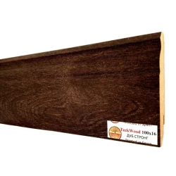 Плинтус МДФ Теквуд / Teckwood 100 мм Дуб Стронг