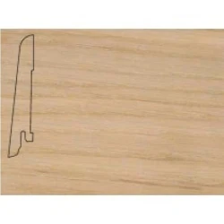 Плинтус шпонированный Педрос / Pedross Дуб без покрытия 80 х 16 мм