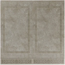 Стеновая панель АКВАТОН Novita ПМО SPC Stronghold Бетон золотой 06С Узор греческий 23859