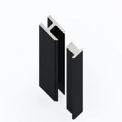 Теневая рейка Laconistiq Dual Mini Черная анодированная
