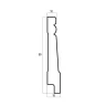 Плинтус Cosca 90 сапфир B90(2)/W4-1 на Otdelka1.ru