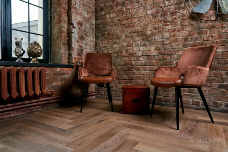 Кварц-виниловая плитка Vinilam Parquet Herringbone Glue IS11199 Паркет Венецианский на Otdelka1.ru