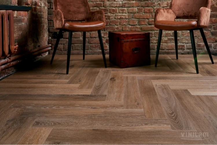 Кварц-виниловая плитка Vinilam Parquet Herringbone Glue IS11199 Паркет Венецианский на Otdelka1.ru