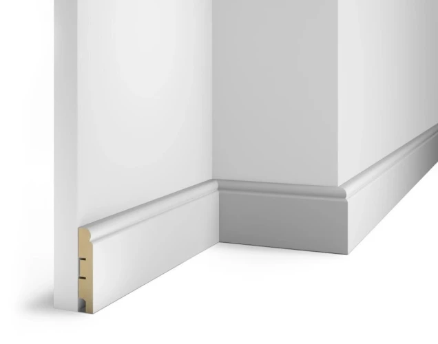 Плинтус  МДФ Cosca AP09 белый под покраску на otdelka1.ru