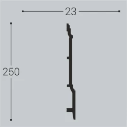 Дюрополимерный плинтус Royce XPC RP17