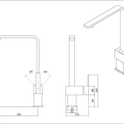 Смеситель OULIN OL-8075S