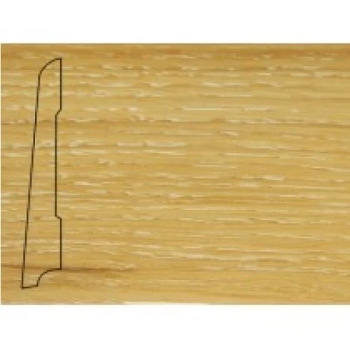 Плинтус шпонированный Педрос / Pedross Дуб беленый 80 х 16 мм на otdelka1.ru