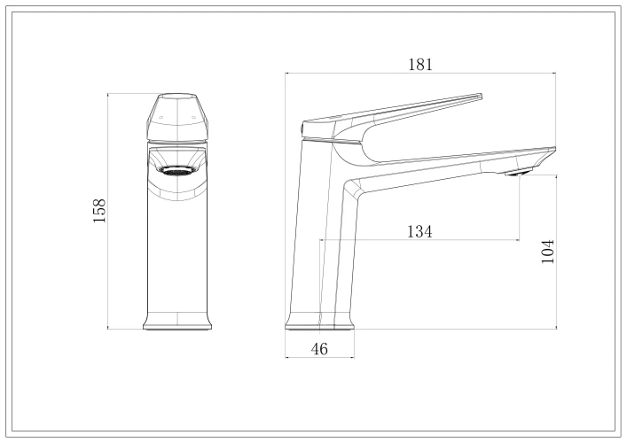 Смеситель Royce Про RCM-120501WH для раковины, белый на Otdelka1.ru