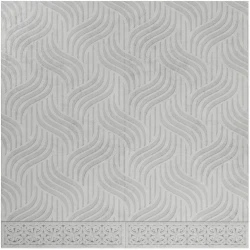 Стеновая панель АКВАТОН Novita ПМО SPC Stronghold Бетон мокко 11С Узор Волна 23864