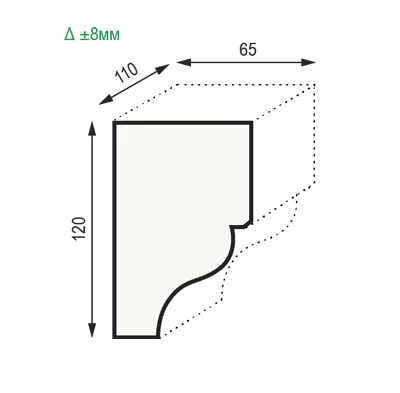 Консоль Уникс КМ12 полиуретановая на otdelka1.ru