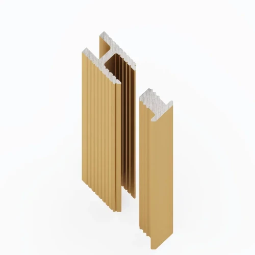 Теневая рейка Laconistiq Dual Mini Светлое золото анодированное на otdelka1.ru